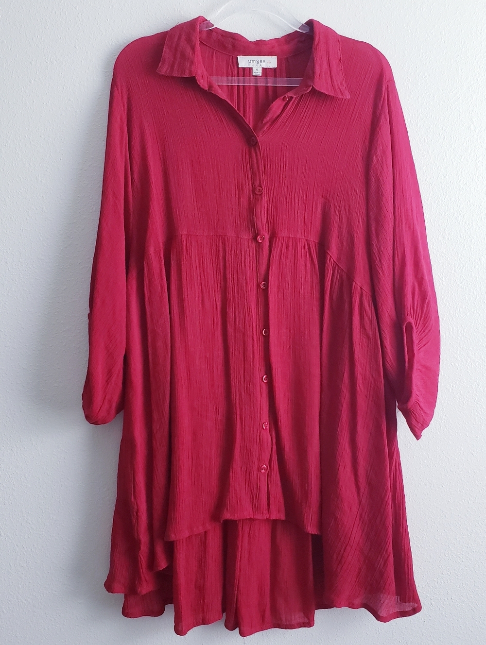 Umgee Pamala 1/2 Sleeve Swing Blouse - Picture 2 of 8